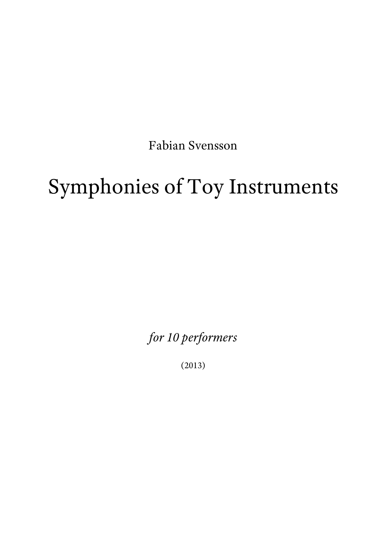 Symphonies of Toy Instruments A4 z 2 1 173